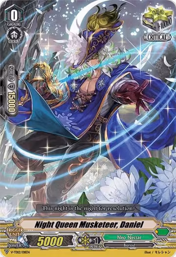 Night Queen Musketeer, Daniel (V-TD12/011EN), V-TD12: Ahsha — Vanguard card price