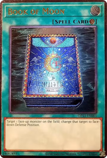 Book of Moon (UTR) (OP13-EN001), OTS Tournament Pack 13 — Yu-Gi-Oh! card price