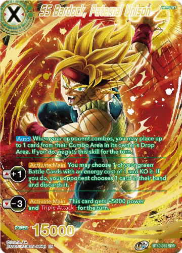 SS Bardock, Paternal Unison (SPR) (BT10-062), Rise of the Unison Warrior — DB Super card price