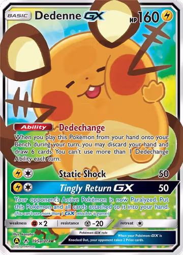 Dedenne GX - 195a/214 (195a/214), Alternate Art Promos — Pokémon card price