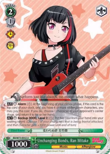 Unchanging Bonds, Ran Mitake (BD/W73-E032 U), BanG Dream! Vol.2 — Weiß Schwarz card price