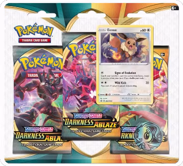 Darkness Ablaze 3 Pack Blister [Eevee], Darkness Ablaze — Pokémon sealed product price