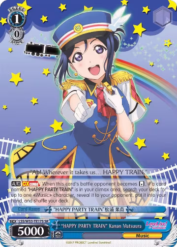 "HAPPY PARTY TRAIN" Kanan Matsuura (SR) (LSS/W53-TE17S SR), Love Live! Sunshine!! Extra Booster — Weiß Schwarz card price