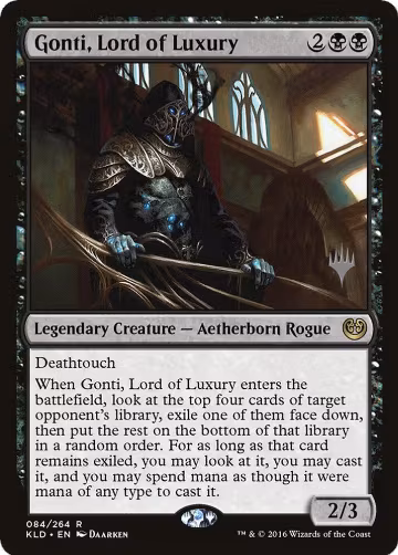 Gonti, Lord of Luxury (84), Promo Pack: Core Set 2021 — Magic card price