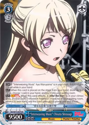 "Interweaving Music" Chisato Shirasagi (BD/W73-E074 R), BanG Dream! Vol.2 — Weiß Schwarz card price