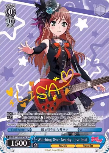 Watching Over Nearby, Lisa Imai (SPM) (A) (BD/W73-E077SPMa SPM), BanG Dream! Vol.2 — Weiß Schwarz card price