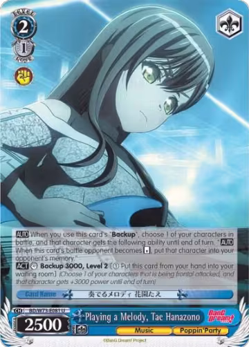 Playing a Melody, Tae Hanazono (BD/W73-E081 U), BanG Dream! Vol.2 — Weiß Schwarz card price