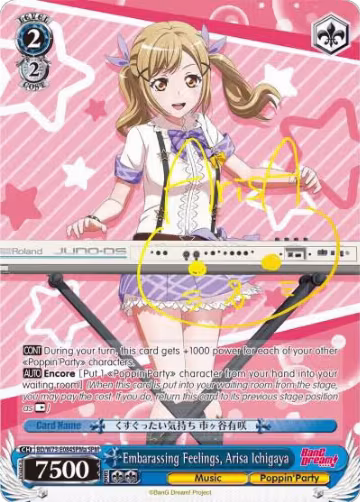 Embarassing Feelings, Arisa Ichigaya (SPM) (A) (BD/W73-E084SPMa SPM), BanG Dream! Vol.2 — Weiß Schwarz card price