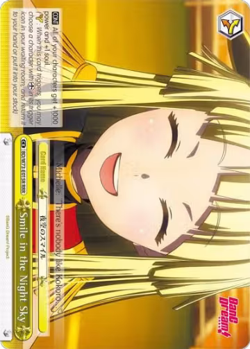 Smile in the Night Sky (RRR) (BD/W73-E015R RRR), BanG Dream! Vol.2 — Weiß Schwarz card price