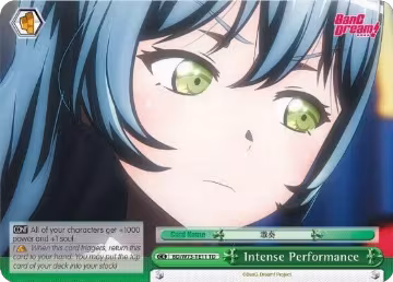 Intense Performance (BD/W73-TE11 TD), BanG Dream! Vol.2 — Weiß Schwarz card price