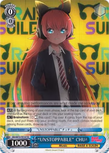 "UNSTOPPABLE" CHU² (BD/W73-TE14 TD), BanG Dream! Vol.2 — Weiß Schwarz card price