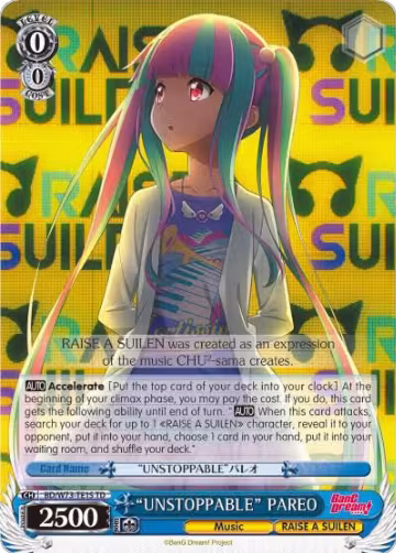"UNSTOPPABLE" PAREO (BD/W73-TE15 TD), BanG Dream! Vol.2 — Weiß Schwarz card price