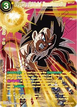 Vegeta, Prideful Transformation (SPR) (BT10-105), Rise of the Unison Warrior — DB Super card price