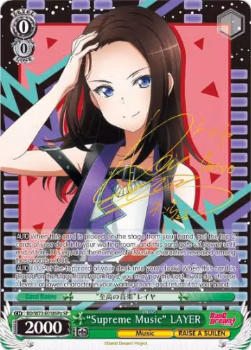 "Supreme Music" LAYER (SP) (A) (BD/W73-E018SPa SP), BanG Dream! Vol.2 — Weiß Schwarz card price