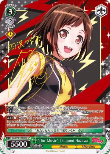 "Our Music" Tsugumi Hazawa (SP) (A) (BD/W73-E019SPa SP), BanG Dream! Vol.2 — Weiß Schwarz card price