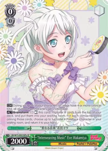 "Interweaving Music" Eve Wakamiya (SP) (B) (BD/W73-E023SPb SP), BanG Dream! Vol.2 — Weiß Schwarz card price