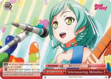 Interweaving Melodies (RRR) (BD/W73-E064R), BanG Dream! Vol.2 — Weiß Schwarz card price