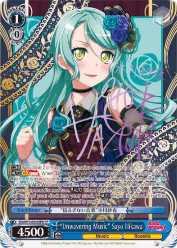"Unwavering Music" Sayo Hikawa (SP) (B) (BD/W73-E068SPb), BanG Dream! Vol.2 — Weiß Schwarz card price