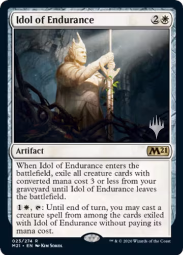 Idol of Endurance (23), Promo Pack: Core Set 2021 — Magic card price