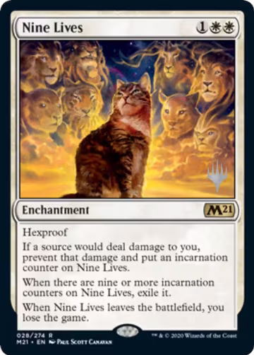 Nine Lives (28), Promo Pack: Core Set 2021 — Magic card price