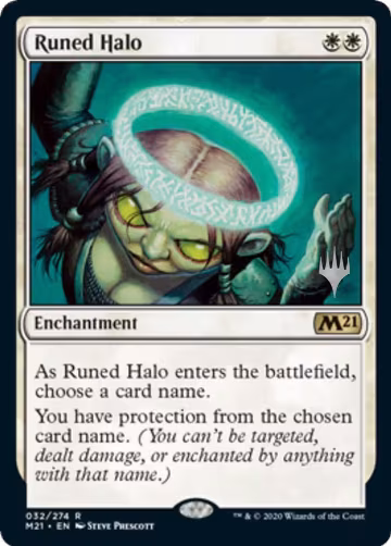 Runed Halo (32), Promo Pack: Core Set 2021 — Magic card price