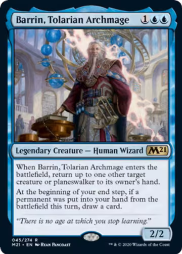 Barrin, Tolarian Archmage (45), Promo Pack: Core Set 2021 — Magic card price