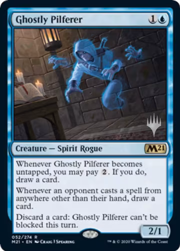 Ghostly Pilferer (52), Promo Pack: Core Set 2021 — Magic card price