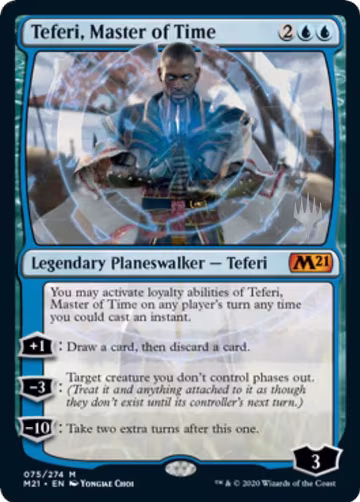 Teferi, Master of Time (75), Promo Pack: Core Set 2021 — Magic card price