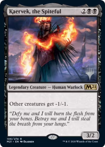 Kaervek, the Spiteful (106), Promo Pack: Core Set 2021 — Magic card price