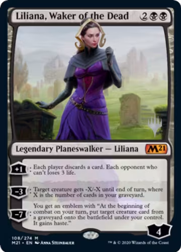 Liliana, Waker of the Dead (108), Promo Pack: Core Set 2021 — Magic card price