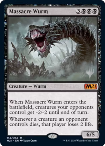 Massacre Wurm (114), Promo Pack: Core Set 2021 — Magic card price