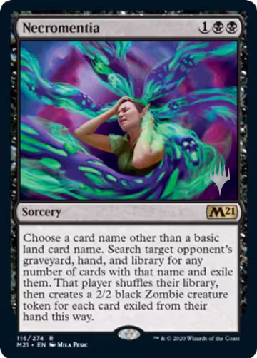 Necromentia (116), Promo Pack: Core Set 2021 — Magic card price