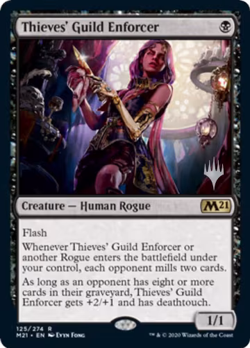Thieves' Guild Enforcer (125), Promo Pack: Core Set 2021 — Magic card price