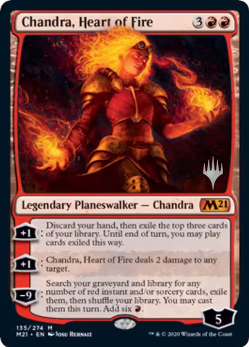 Chandra, Heart of Fire (135), Promo Pack: Core Set 2021 — Magic card price
