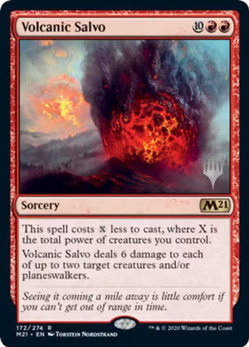 Volcanic Salvo (172), Promo Pack: Core Set 2021 — Magic card price