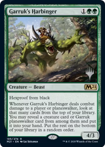 Garruk's Harbinger (185), Promo Pack: Core Set 2021 — Magic card price