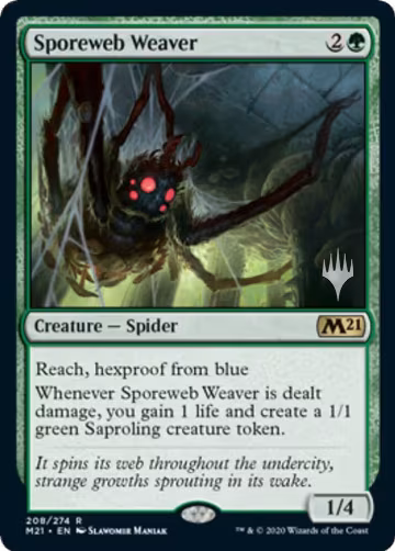 Sporeweb Weaver (208), Promo Pack: Core Set 2021 — Magic card price