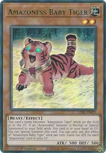 Amazoness Baby Tiger (Green) (LDS1-EN023), Legendary Duelists: Season 1 — Yu-Gi-Oh! card price