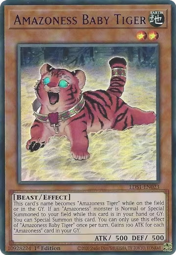 Amazoness Baby Tiger (Purple) (LDS1-EN023), Legendary Duelists: Season 1 — Yu-Gi-Oh! card price