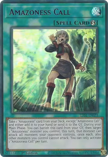 Amazoness Call (Purple) (LDS1-EN024), Legendary Duelists: Season 1 — Yu-Gi-Oh! card price