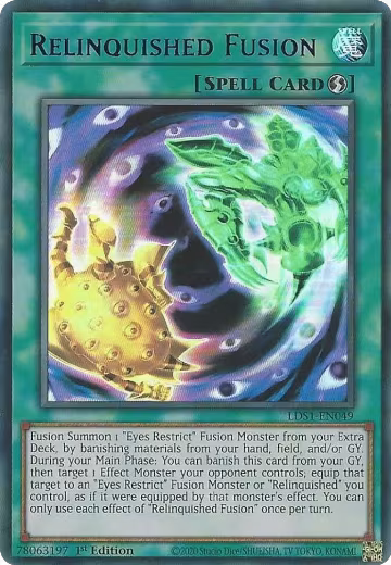Relinquished Fusion (Blue) (LDS1-EN049), Legendary Duelists: Season 1 — Yu-Gi-Oh! card price