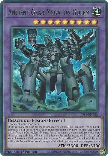 Ancient Gear Megaton Golem (Green) (LDS1-EN088), Legendary Duelists: Season 1 — Yu-Gi-Oh! card price