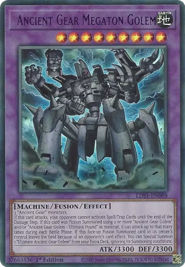 Ancient Gear Megaton Golem (Purple) (LDS1-EN088), Legendary Duelists: Season 1 — Yu-Gi-Oh! card price