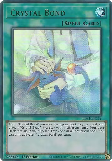 Crystal Bond (Green) (LDS1-EN112), Legendary Duelists: Season 1 — Yu-Gi-Oh! card price