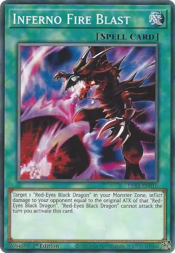 Inferno Fire Blast (LDS1-EN016), Legendary Duelists: Season 1 — Yu-Gi-Oh! card price