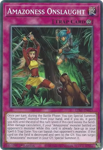 Amazoness Onslaught (LDS1-EN025), Legendary Duelists: Season 1 — Yu-Gi-Oh! card price