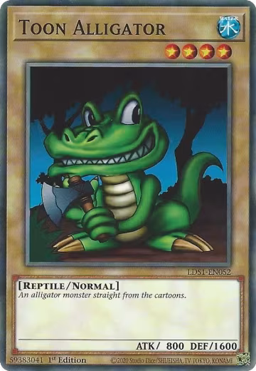 Toon Alligator (LDS1-EN052), Legendary Duelists: Season 1 — Yu-Gi-Oh! card price