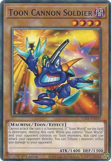 Toon Cannon Soldier (LDS1-EN060), Legendary Duelists: Season 1 — Yu-Gi-Oh! card price