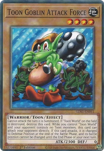 Toon Goblin Attack Force (LDS1-EN061), Legendary Duelists: Season 1 — Yu-Gi-Oh! card price