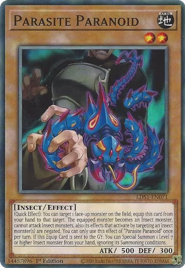 Parasite Paranoid (LDS1-EN071), Legendary Duelists: Season 1 — Yu-Gi-Oh! card price